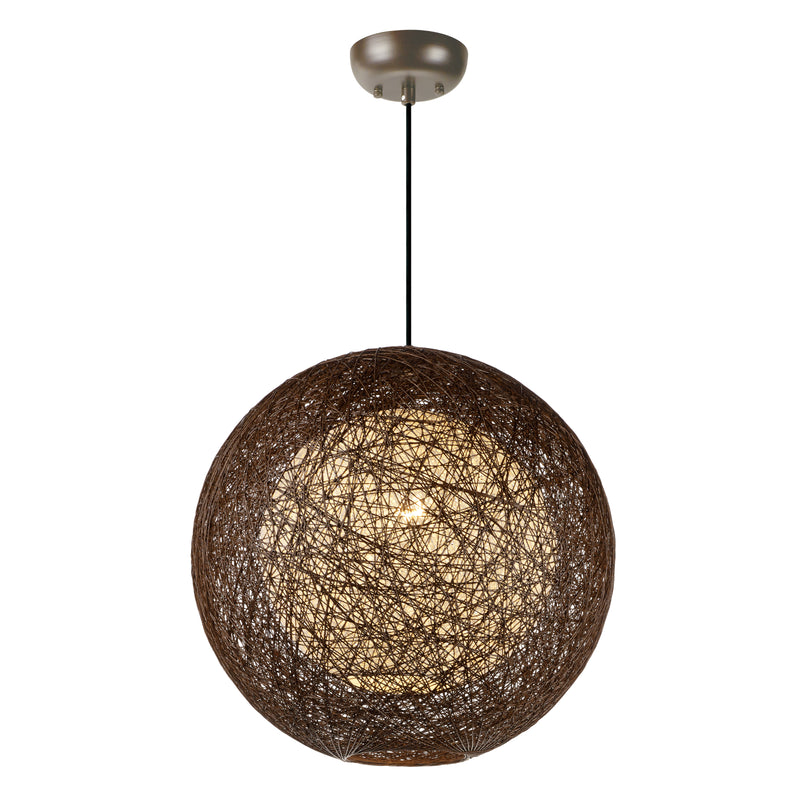 Maxim 14405CHWT Bali 1 Light Pendant | Chocolate