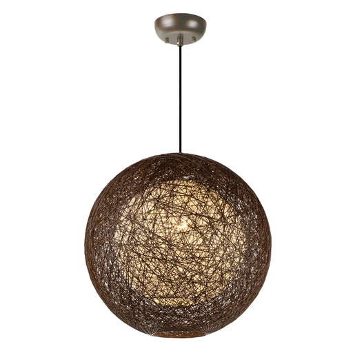 Maxim 14405CHWT Bali 1 Light Pendant | Chocolate