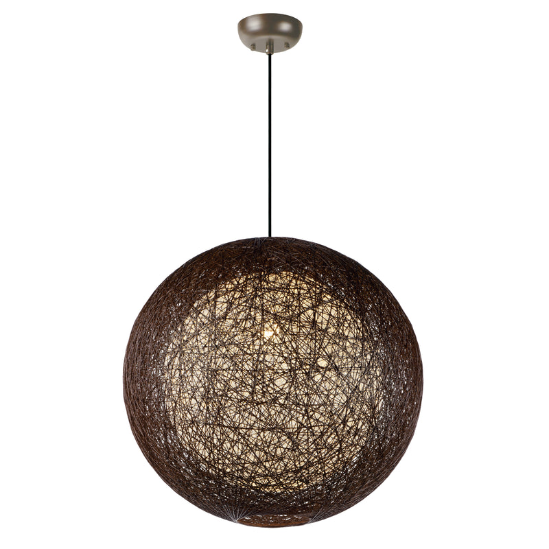 Maxim 14407CHWT Bali 1 Light Pendant | Chocolate