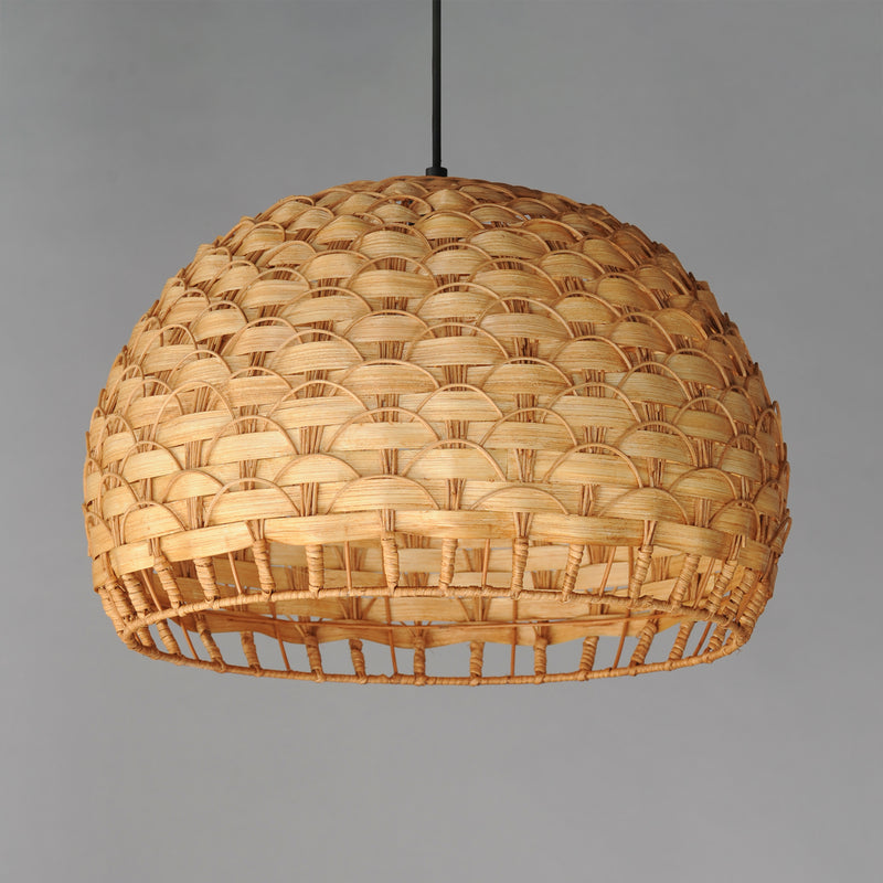Maxim 14413NABK Tahiti 20" 1 Light Pendant | Black