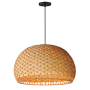 Maxim 14415NABK Tahiti 30" 3 Light Pendant | Black