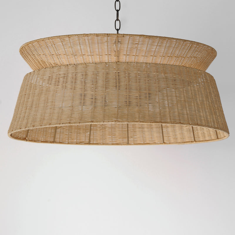 Maxim 14416NADBZ Tulum 6 Light Chandelier | Dark Bronze