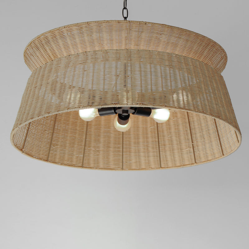 Maxim 14416NADBZ Tulum 6 Light Chandelier | Dark Bronze
