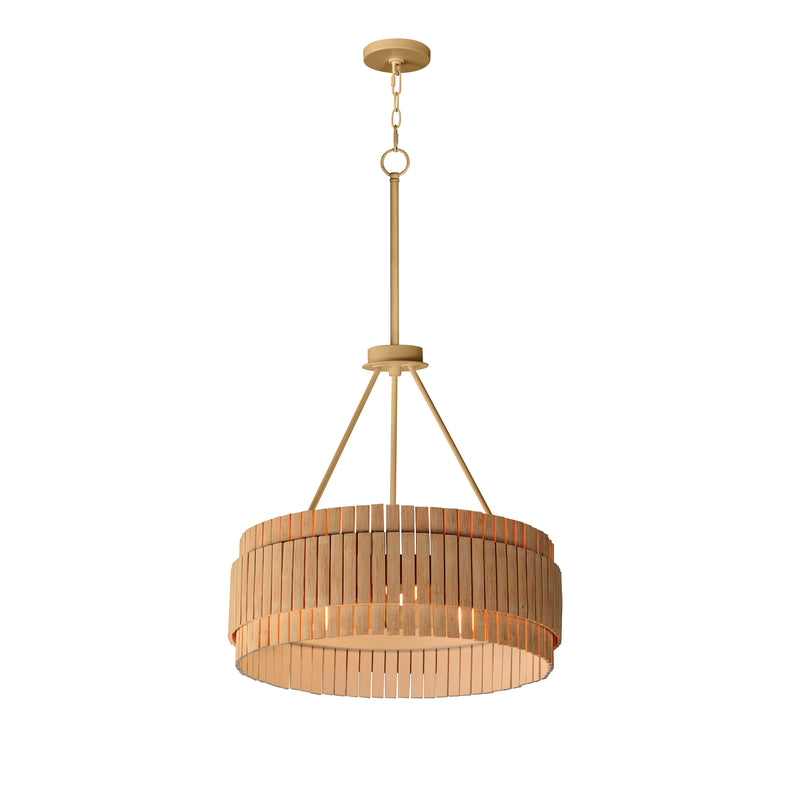 Maxim 14453NANAB Satori 3 Light Chandelier | Natural Aged Brass