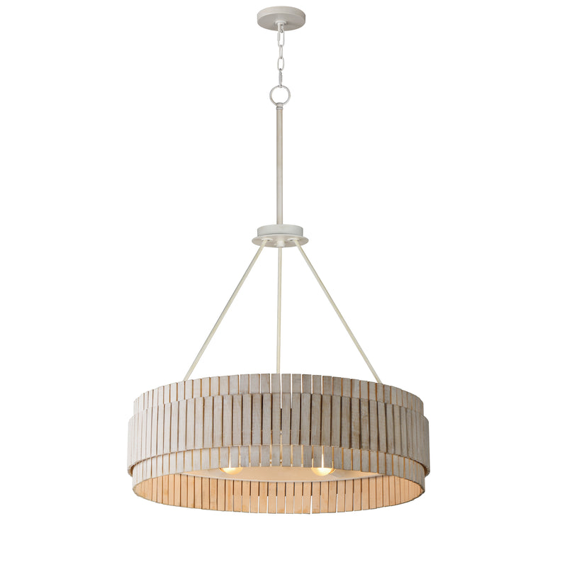 Maxim 14456WWTEC Satori 6 Light Chandelier | Ecru