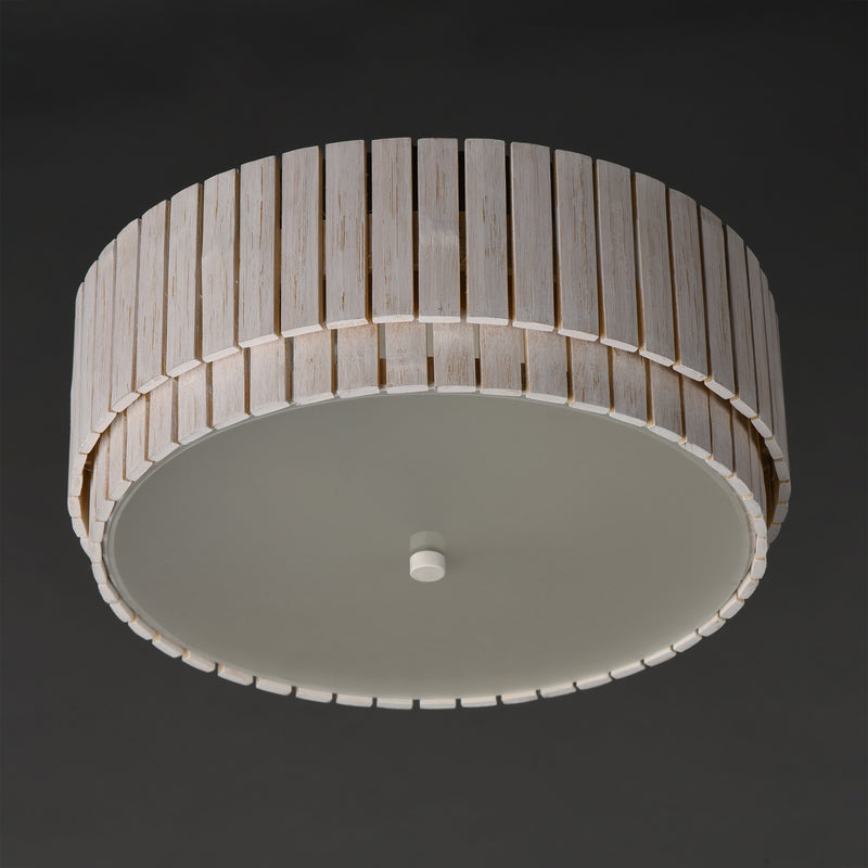 Maxim 14459WWTEC Satori 2 Light Flush Mount | Ecru