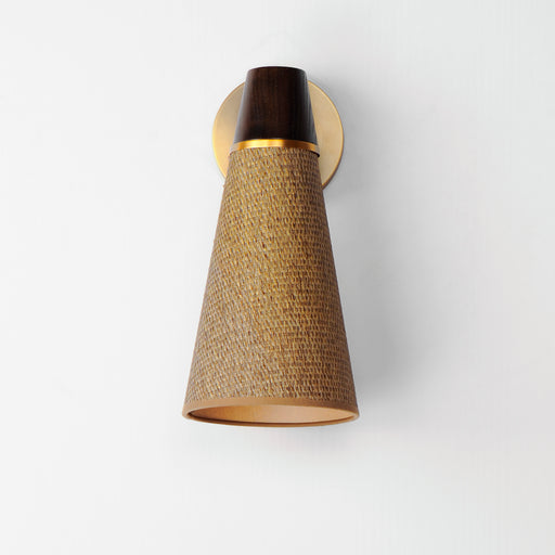 Maxim 14480GCNAB Sumatra 1 Light Sconce | Natural Aged Brass