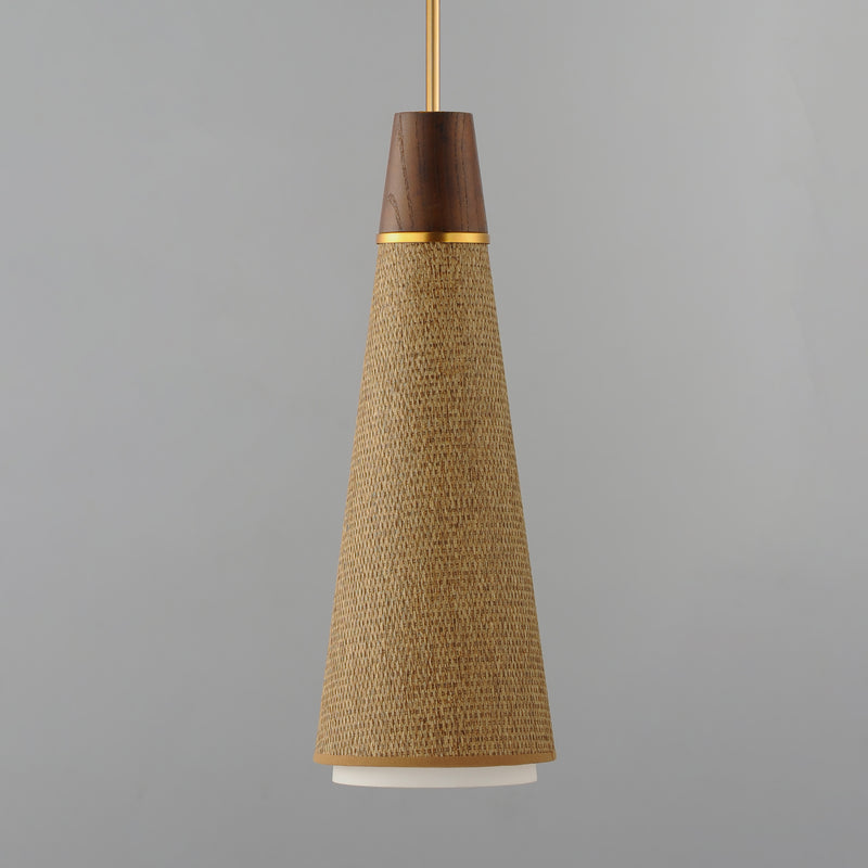Maxim 14481GCNAB Sumatra 1 Light Pendant | Natural Aged Brass