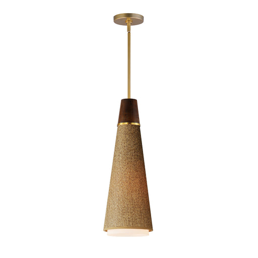 Maxim 14481GCNAB Sumatra 1 Light Pendant | Natural Aged Brass