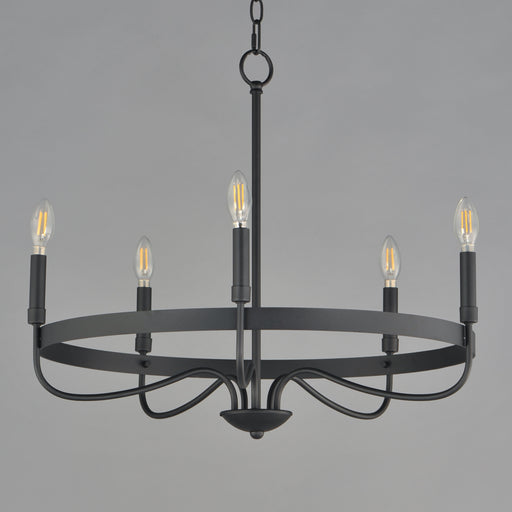 Maxim 14495BK Frankie 5 Light Chandelier | Black