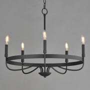 Maxim 14495BK Frankie 5 Light Chandelier | Black
