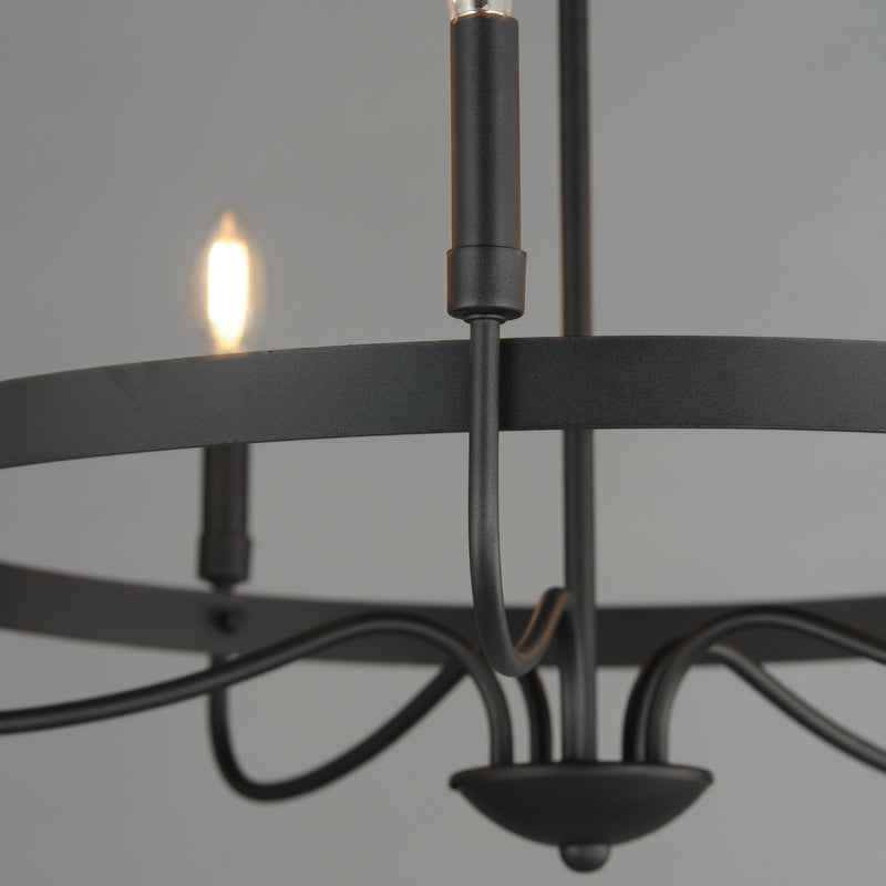 Maxim 14495BK Frankie 5 Light Chandelier | Black