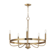Maxim 14495HR Frankie 5 Light Chandelier | Heritage