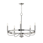 Maxim 14495SN Frankie 5 Light Chandelier | Satin Nickel