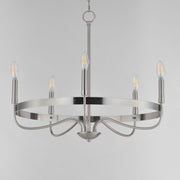 Maxim 14495SN Frankie 5 Light Chandelier | Satin Nickel