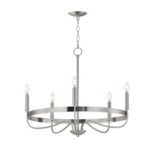 Maxim 14495SN Frankie 5 Light Chandelier | Satin Nickel