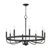 Maxim 14498BK Frankie 8 Light Chandelier | Black
