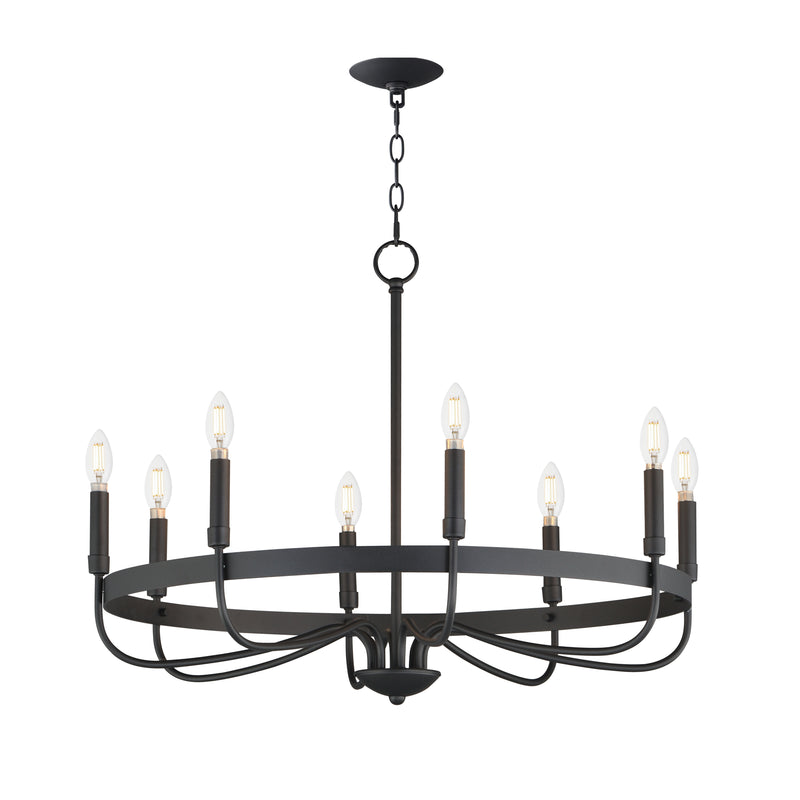 Maxim 14498BK Frankie 8 Light Chandelier | Black
