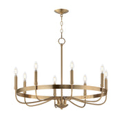 Maxim 14498HR Frankie 8 Light Chandelier | Heritage