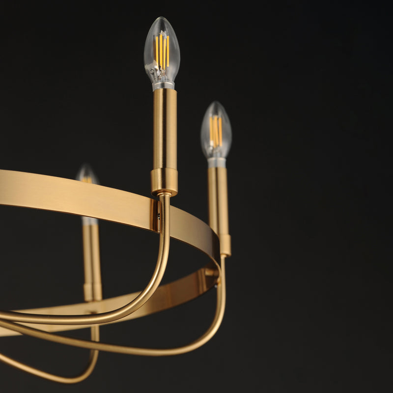 Maxim 14498HR Frankie 8 Light Chandelier | Heritage