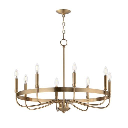 Maxim 14498HR Frankie 8 Light Chandelier | Heritage