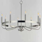 Maxim 14498SN Frankie 8 Light Chandelier | Satin Nickel