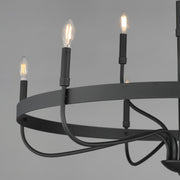 Maxim 14499BK Frankie 9 Light Chandelier | Black
