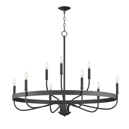 Maxim 14499BK Frankie 9 Light Chandelier | Black