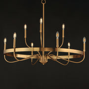 Maxim 14499HR Frankie 9 Light Chandelier | Heritage