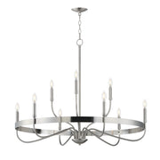 Maxim 14499SN Frankie 9 Light Chandelier | Satin Nickel