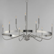 Maxim 14499SN Frankie 9 Light Chandelier | Satin Nickel