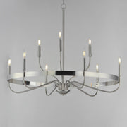 Maxim 14499SN Frankie 9 Light Chandelier | Satin Nickel