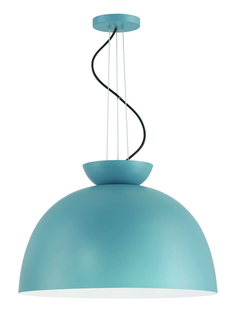 Craftmade 59192-DB Ventura Dome 1 Light Pendant -Dusty Blue