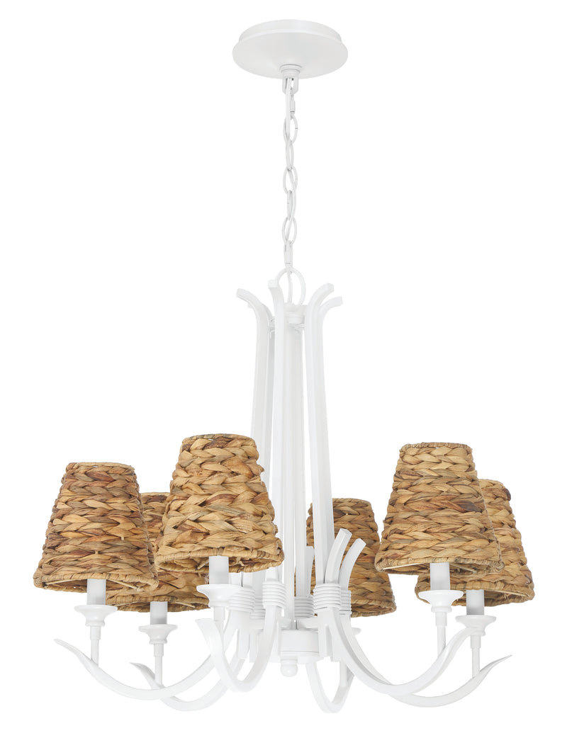 Craftmade 58326-MWW Kokomo 6 Light Chandelier -Matte White