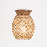 Maxim 14920NA Cotswold Flush Mount | Natural Rattan Wood