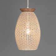 Maxim 14922NA Cotswold 1 Light Pendant | Natural Rattan Wood