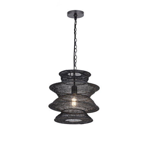 Maxim 14930BK Krabi 1 Light Pendant | Black