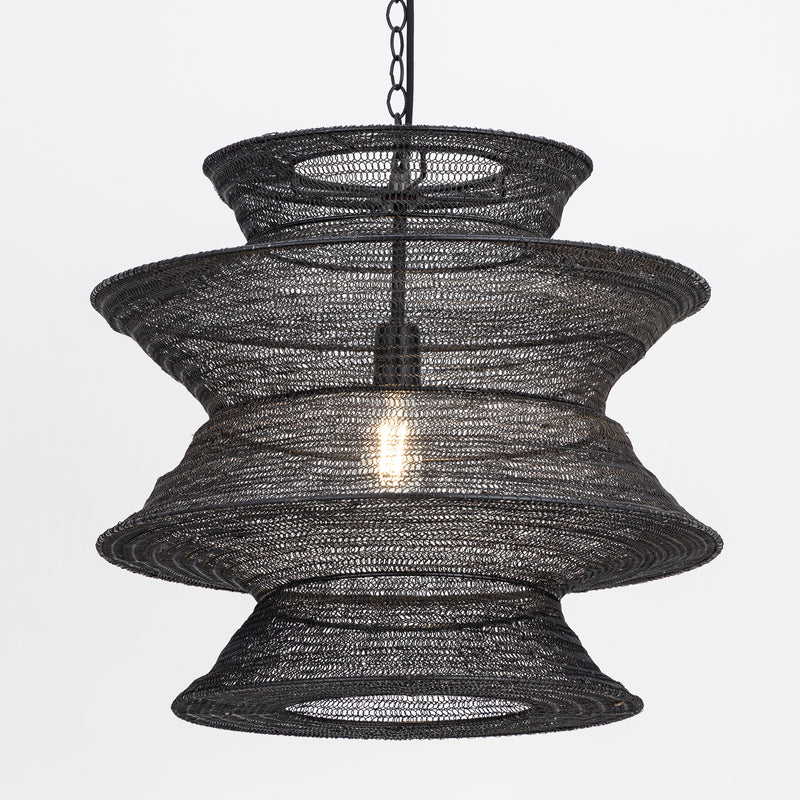 Maxim 14932BK Krabi Large 1 Light Pendant | Black