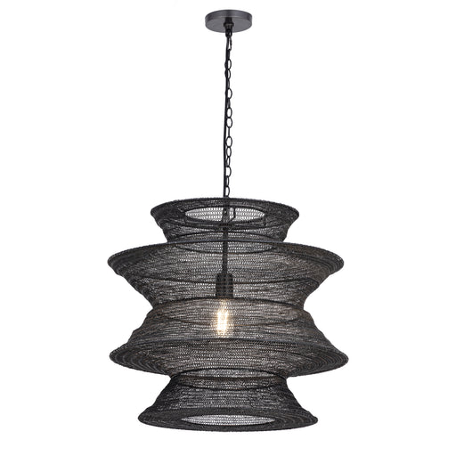 Maxim 14932BK Krabi Large 1 Light Pendant | Black