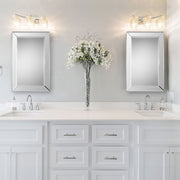 Vistella Mirror | Modern Rectangle Frameless Bathroom Vanity Mirror Mounted Vertical or Horizontal (22 in. W x 34 in. H x 1 in. D)