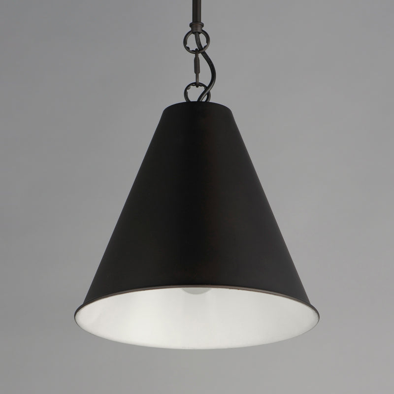 Maxim 15162CHB Veritas 12" 1 Light Pendant | Chestnut Bronze