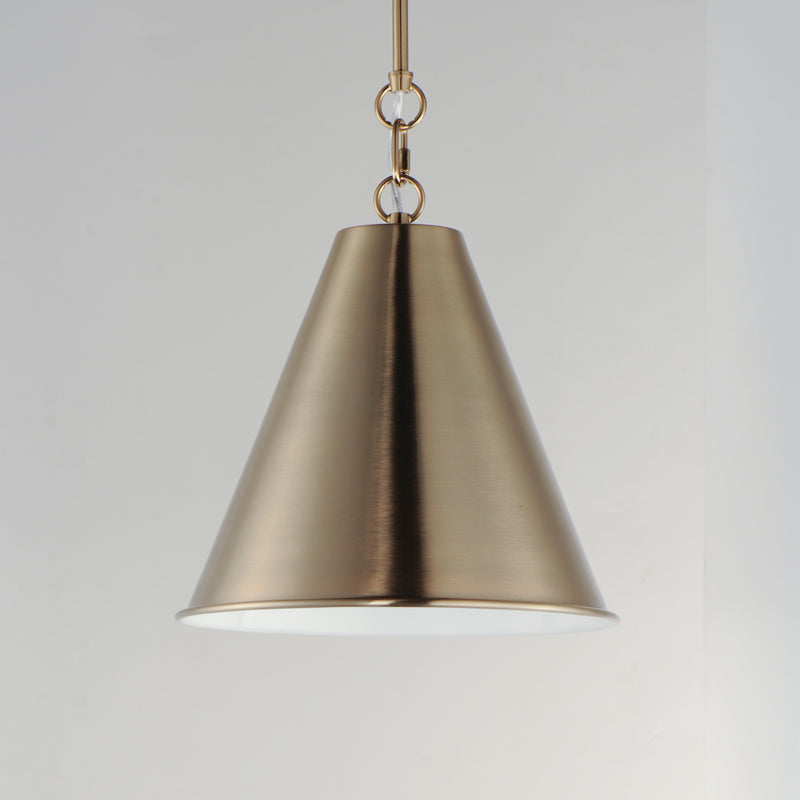 Maxim 15162HR Veritas 12" 1 Light Pendant | Heritage