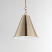 Maxim 15162HR Veritas 12" 1 Light Pendant | Heritage