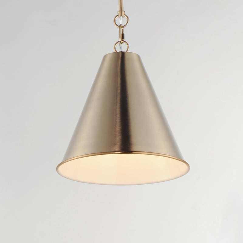 Maxim 15162HR Veritas 12" 1 Light Pendant | Heritage