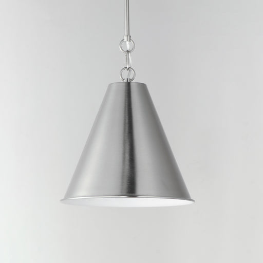 Maxim 15162SN Veritas 12" 1 Light Pendant | Satin Nickel