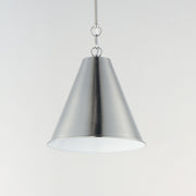 Maxim 15162SN Veritas 12" 1 Light Pendant | Satin Nickel