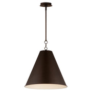 Maxim 15164CHB Veritas 18" 1 Light Pendant | Chestnut Bronze