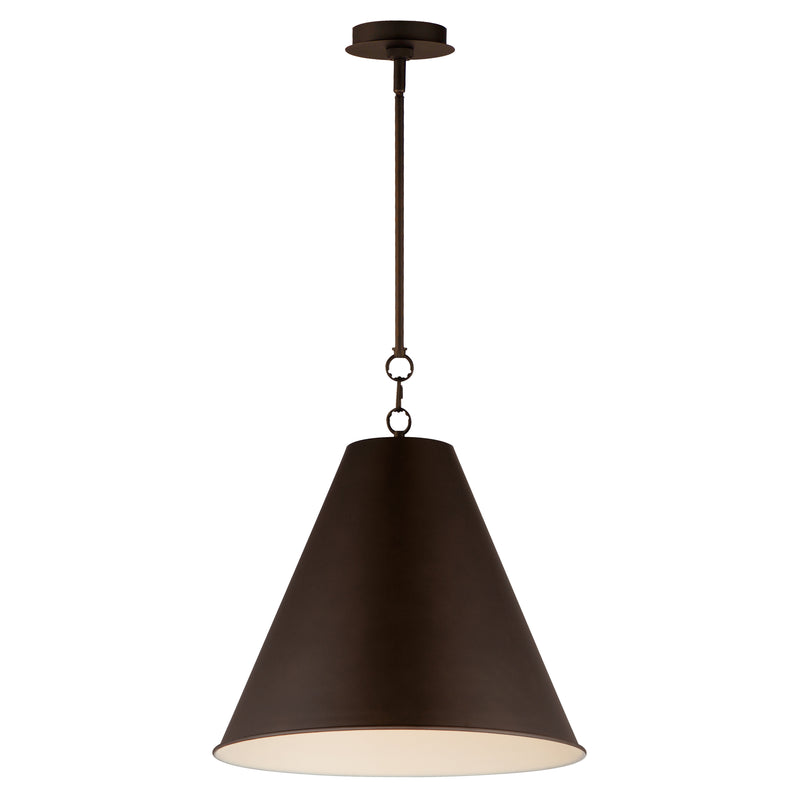Maxim 15164CHB Veritas 18" 1 Light Pendant | Chestnut Bronze