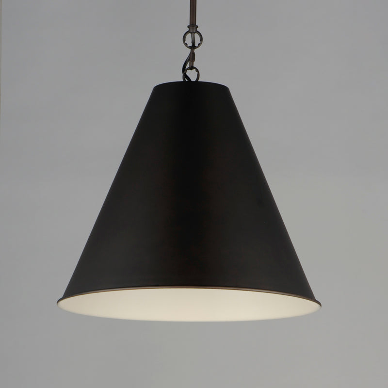 Maxim 15164CHB Veritas 18" 1 Light Pendant | Chestnut Bronze