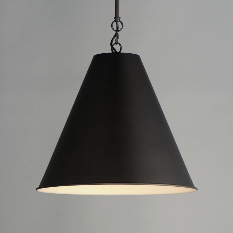 Maxim 15164CHB Veritas 18" 1 Light Pendant | Chestnut Bronze